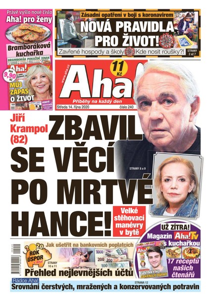 E-magazín AHA! - 14.10.2020 - CZECH NEWS CENTER a. s.