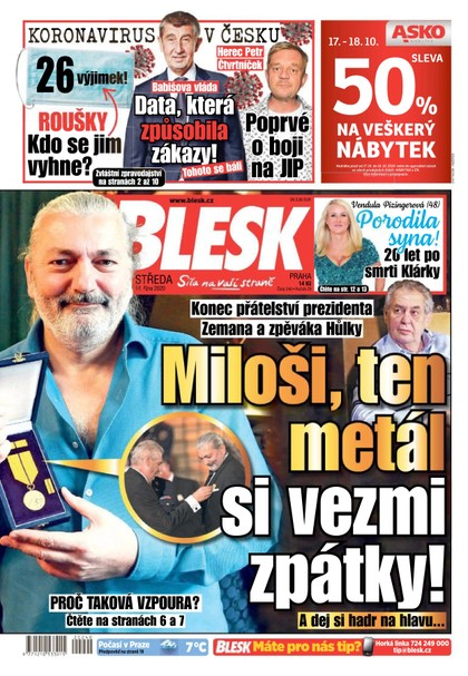 E-magazín Blesk - 14.10.2020 - CZECH NEWS CENTER a. s.