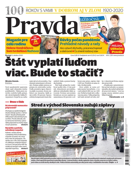 E-magazín Denník Pravda 15. 10. 2020 - OUR MEDIA SR a. s.