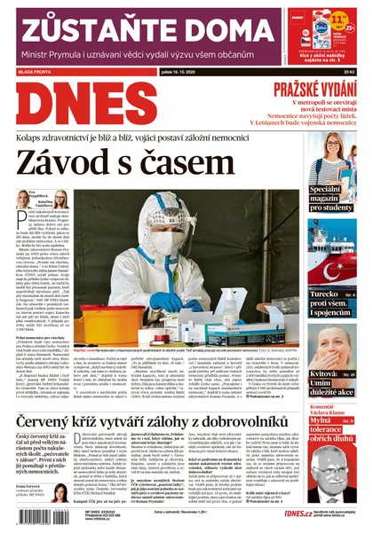 E-magazín MF DNES - 16.10.2020 - MAFRA, a.s.