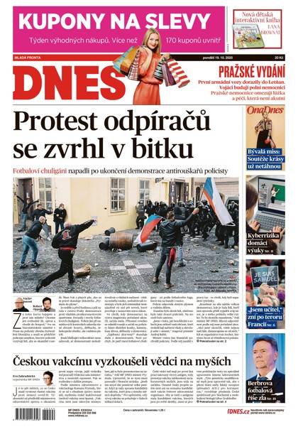 E-magazín MF DNES - 19.10.2020 - MAFRA, a.s.