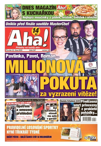 E-magazín AHA! - 22.10.2020 - CZECH NEWS CENTER a. s.