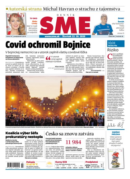 E-magazín SME 22/10/2020 - Petit Press, a.s. 