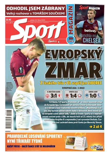 E-magazín Sport - 23.10.2020 - CZECH NEWS CENTER a. s.