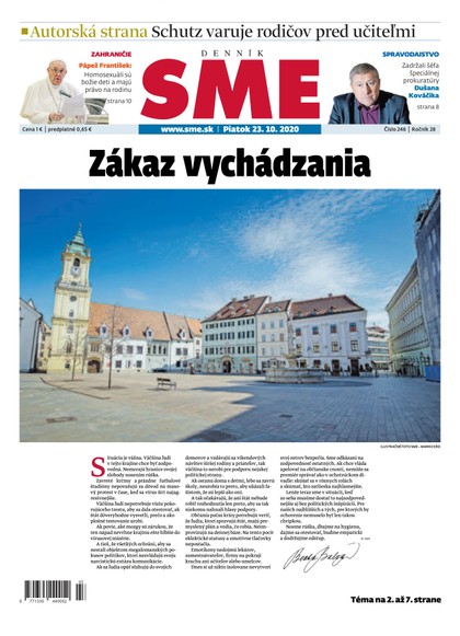 E-magazín SME 23/10/2020 - Petit Press, a.s. 