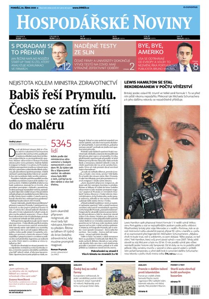 E-magazín HN 207 - 26.10.2020 - Economia, a.s.