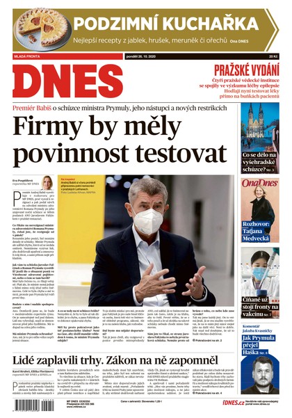 E-magazín MF DNES - 26.10.2020 - MAFRA, a.s.
