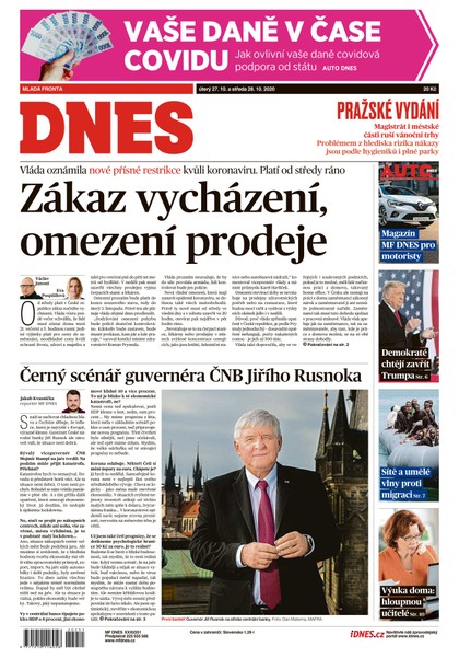 E-magazín MF DNES - 27.10.2020 - MAFRA, a.s.
