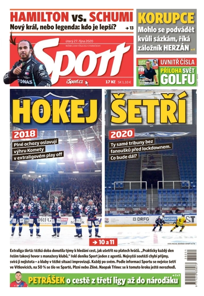 E-magazín Sport - 27.10.2020 - CZECH NEWS CENTER a. s.
