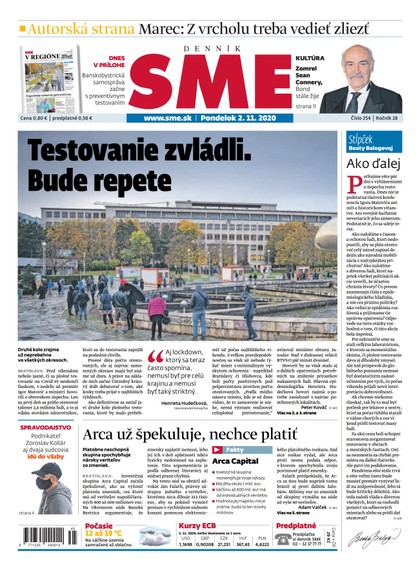 E-magazín SME 2/11/2020. - Petit Press, a.s. 