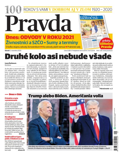 E-magazín Denník Pravda 3. 11. 2020 - OUR MEDIA SR a. s.
