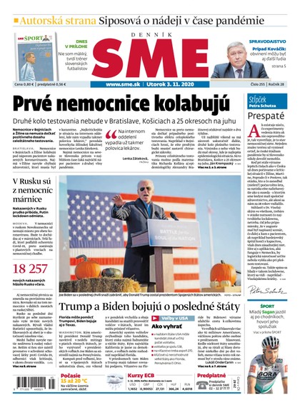 E-magazín SME 3/11/2020. - Petit Press, a.s. 