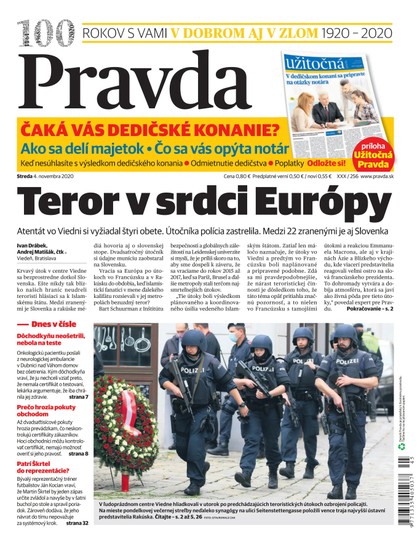 E-magazín Denník Pravda 4. 11. 2020 - OUR MEDIA SR a. s.
