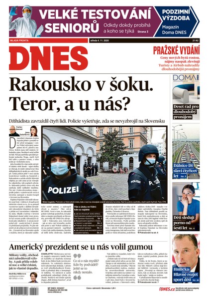 E-magazín MF DNES - 4.11.2020 - MAFRA, a.s.