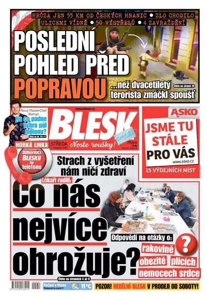 E-magazín Blesk - 4.11.2020 - CZECH NEWS CENTER a. s.