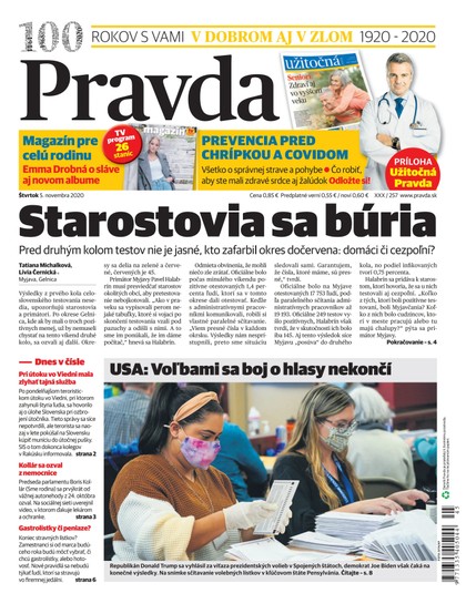 E-magazín Denník Pravda 5. 11. 2020 - OUR MEDIA SR a. s.