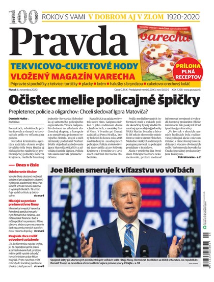 E-magazín Denník Pravda 6. 11. 2020 - OUR MEDIA SR a. s.