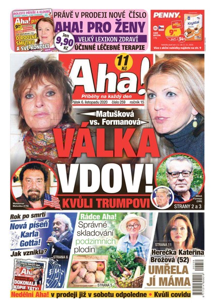 E-magazín AHA! - 6.11.2020 - CZECH NEWS CENTER a. s.