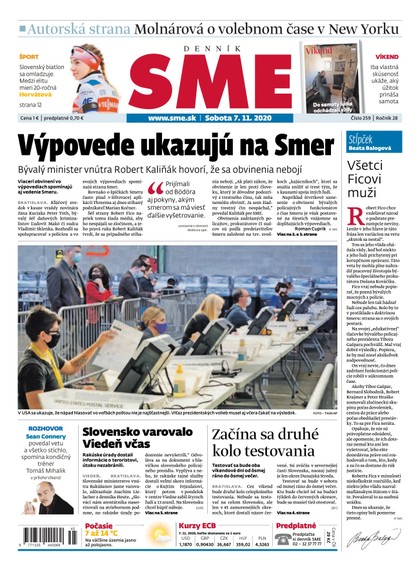 E-magazín SME 7/11/2020 - Petit Press, a.s. 