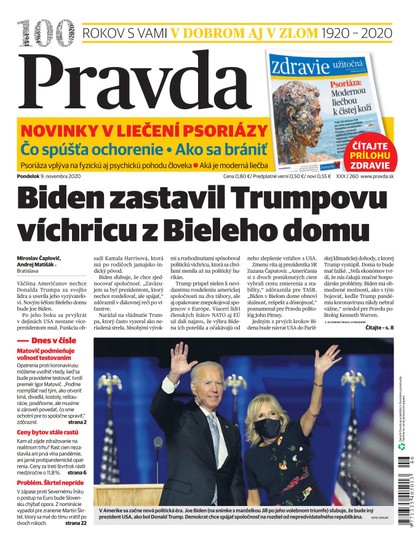 E-magazín Denník Pravda 9. 11. 2020 - OUR MEDIA SR a. s.