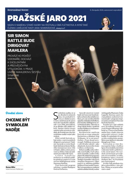 E-magazín HN 218 - 11.11.2020 příloha Pražské jaro - Economia, a.s.