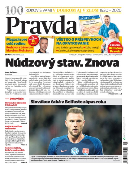 E-magazín Denník Pravda 12. 11. 2020 - OUR MEDIA SR a. s.