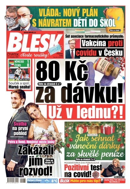 E-magazín Blesk - 12.11.2020 - CZECH NEWS CENTER a. s.