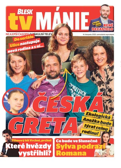 E-magazín Blesk Tv manie - 14.11.2020 - CZECH NEWS CENTER a. s.