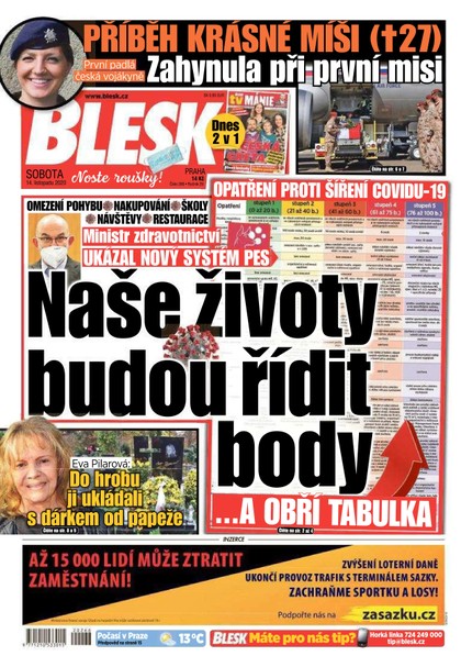 E-magazín Blesk - 14.11.2020 - CZECH NEWS CENTER a. s.