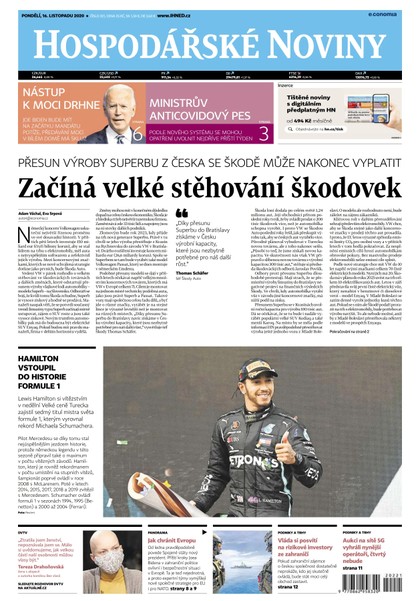 E-magazín HN 221 - 16.11.2020 - Economia, a.s.