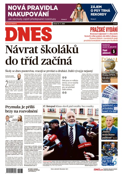 E-magazín MF DNES - 18.11.2020 - MAFRA, a.s.