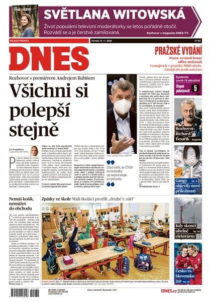 E-magazín MF DNES - 19.11.2020 - MAFRA, a.s.