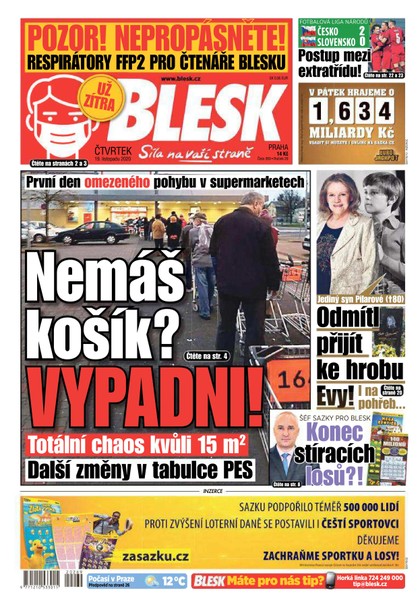 E-magazín Blesk - 19.11.2020 - CZECH NEWS CENTER a. s.