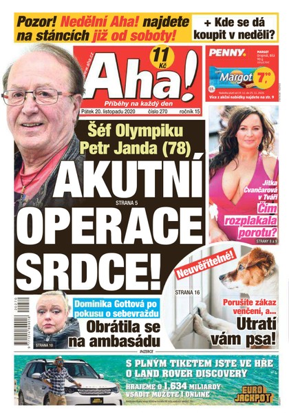 E-magazín AHA! - 20.11.2020 - CZECH NEWS CENTER a. s.