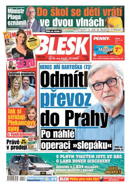 E-magazín Blesk - 20.11.2020 - CZECH NEWS CENTER a. s.