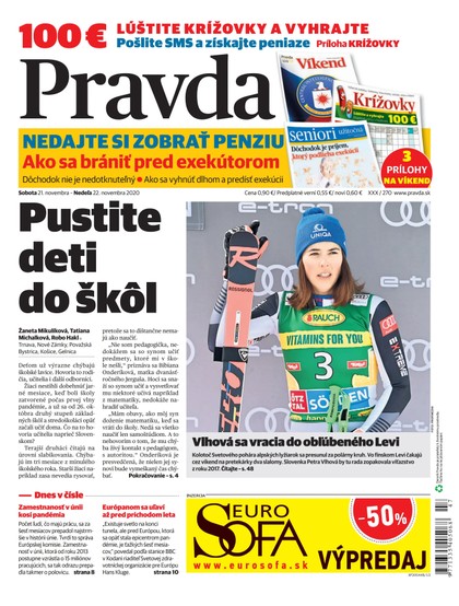 E-magazín Denník Pravda 21. 11. 2020 - OUR MEDIA SR a. s.