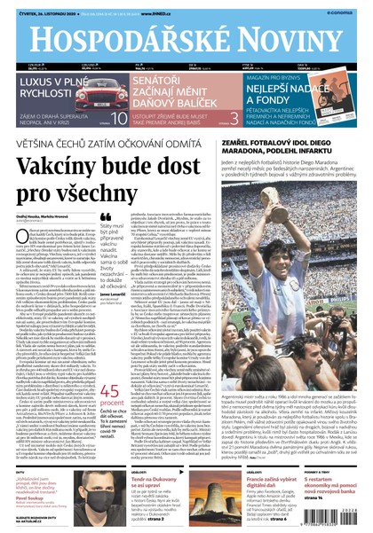 E-magazín HN 228 - 26.22.2020 - Economia, a.s.