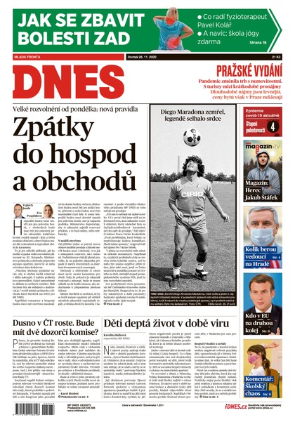 E-magazín MF DNES - 26.11.2020 - MAFRA, a.s.