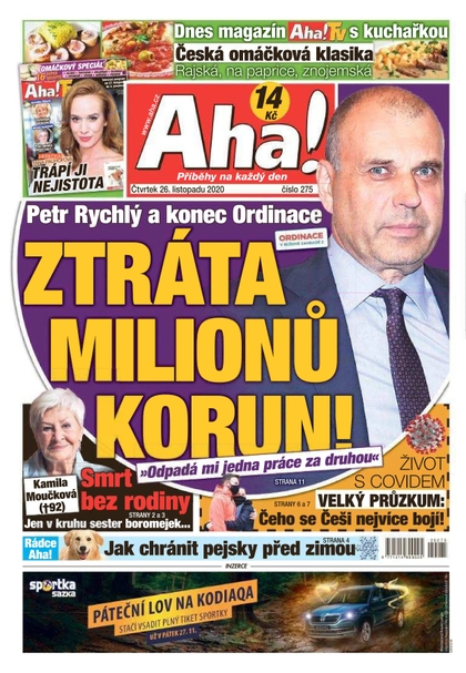 E-magazín AHA! - 26.11.2020 - CZECH NEWS CENTER a. s.