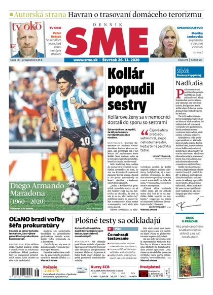 E-magazín SME 26/11/2020 - Petit Press, a.s. 