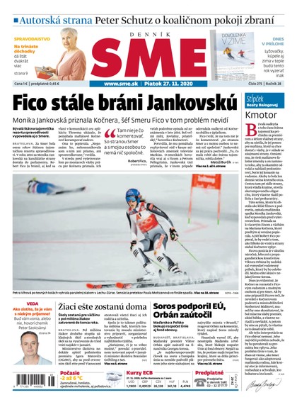 E-magazín SME 27/11/2020 - Petit Press, a.s. 