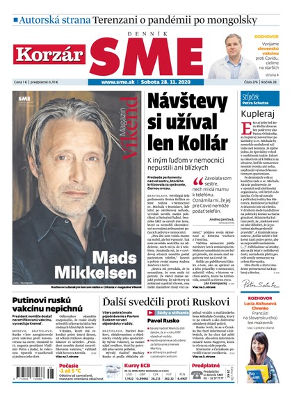 E-magazín SME 28/11/2020 - Petit Press, a.s. 