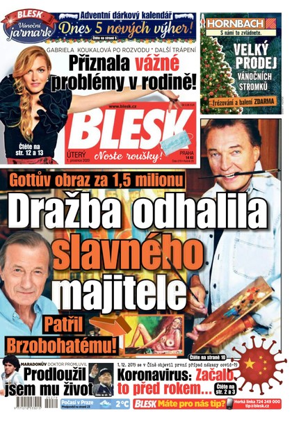 E-magazín Blesk - 1.12.2020 - CZECH NEWS CENTER a. s.