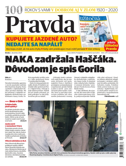 E-magazín Denník Pravda 2. 12. 2020 - OUR MEDIA SR a. s.