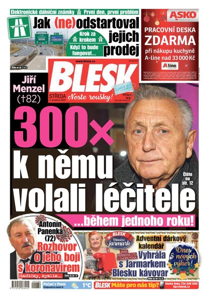 E-magazín Blesk - 2.12.2020 - CZECH NEWS CENTER a. s.