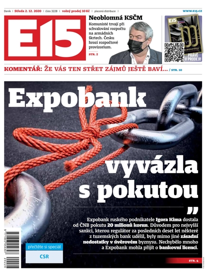 E-magazín E15 - 2.12.2020 - CZECH NEWS CENTER a. s.