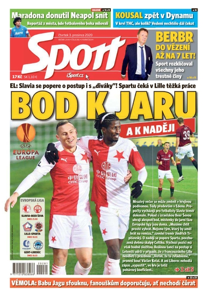 E-magazín Sport - 3.12.2020 - CZECH NEWS CENTER a. s.