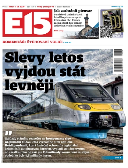 E-magazín E15 - 4.12.2020 - CZECH NEWS CENTER a. s.