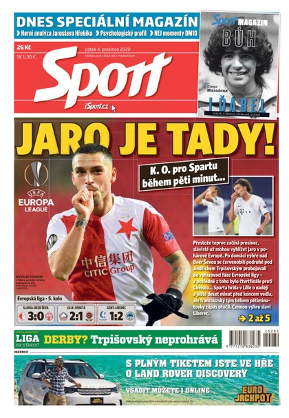 E-magazín Sport - 4.12.2020 - CZECH NEWS CENTER a. s.