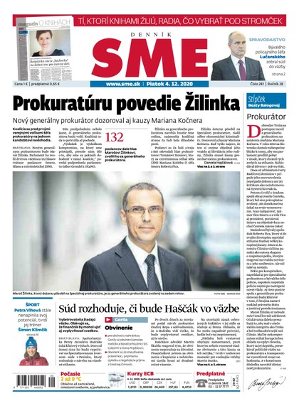 E-magazín SME 4/12/2020 - Petit Press, a.s. 